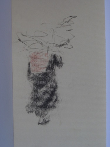 'Bäuerin',
Kohle, Marokko, 1998
15 x 21
 